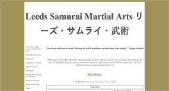 Desktop Screenshot of leedssamuraimartialarts.co.uk
