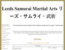 Tablet Screenshot of leedssamuraimartialarts.co.uk
